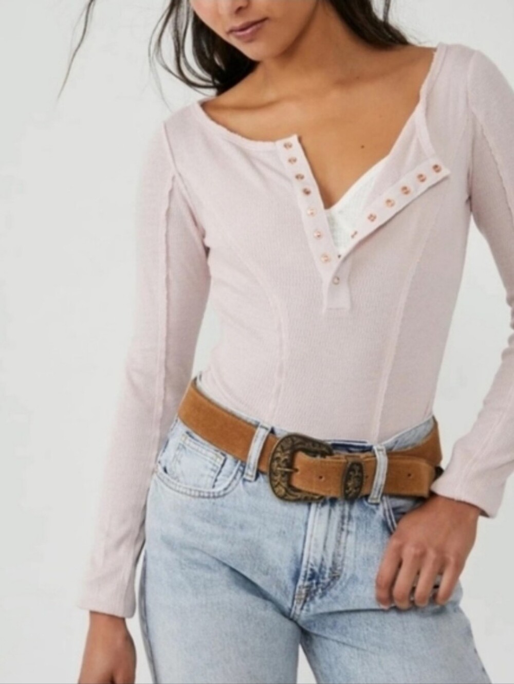 Free People Intimately Sloan Bodysuit ~ Pink Nectar ~ Small